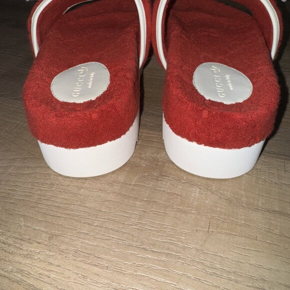 Gucci X Adidas Slides (Red) (Unused) - Picture 8 of 15
